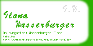 ilona wasserburger business card